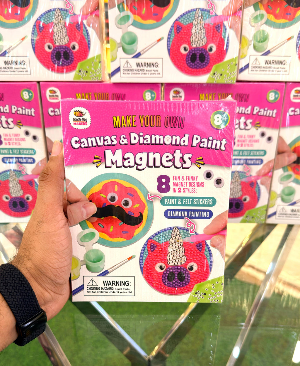 Canvas & Diamond Paint Magnets craft kit.