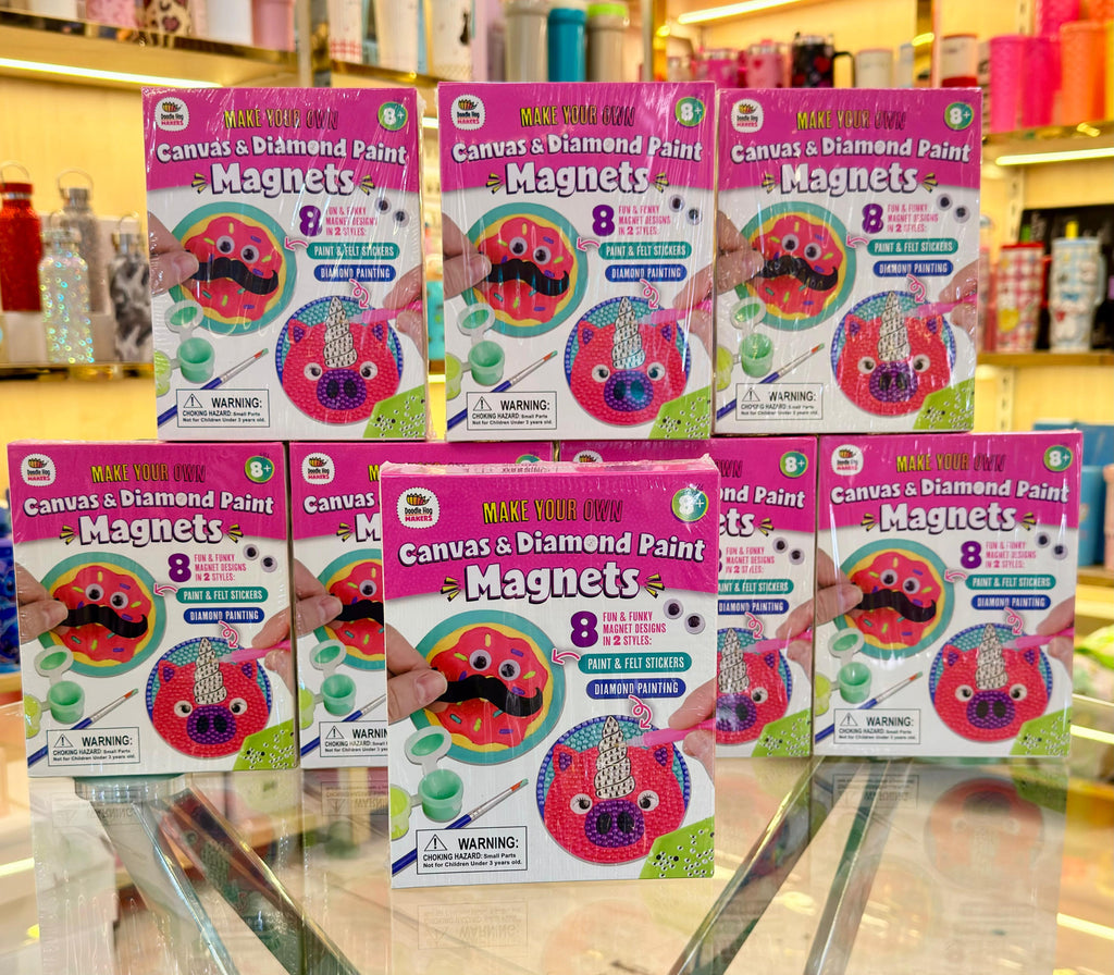 Canvas & Diamond Paint Magnets craft kit.