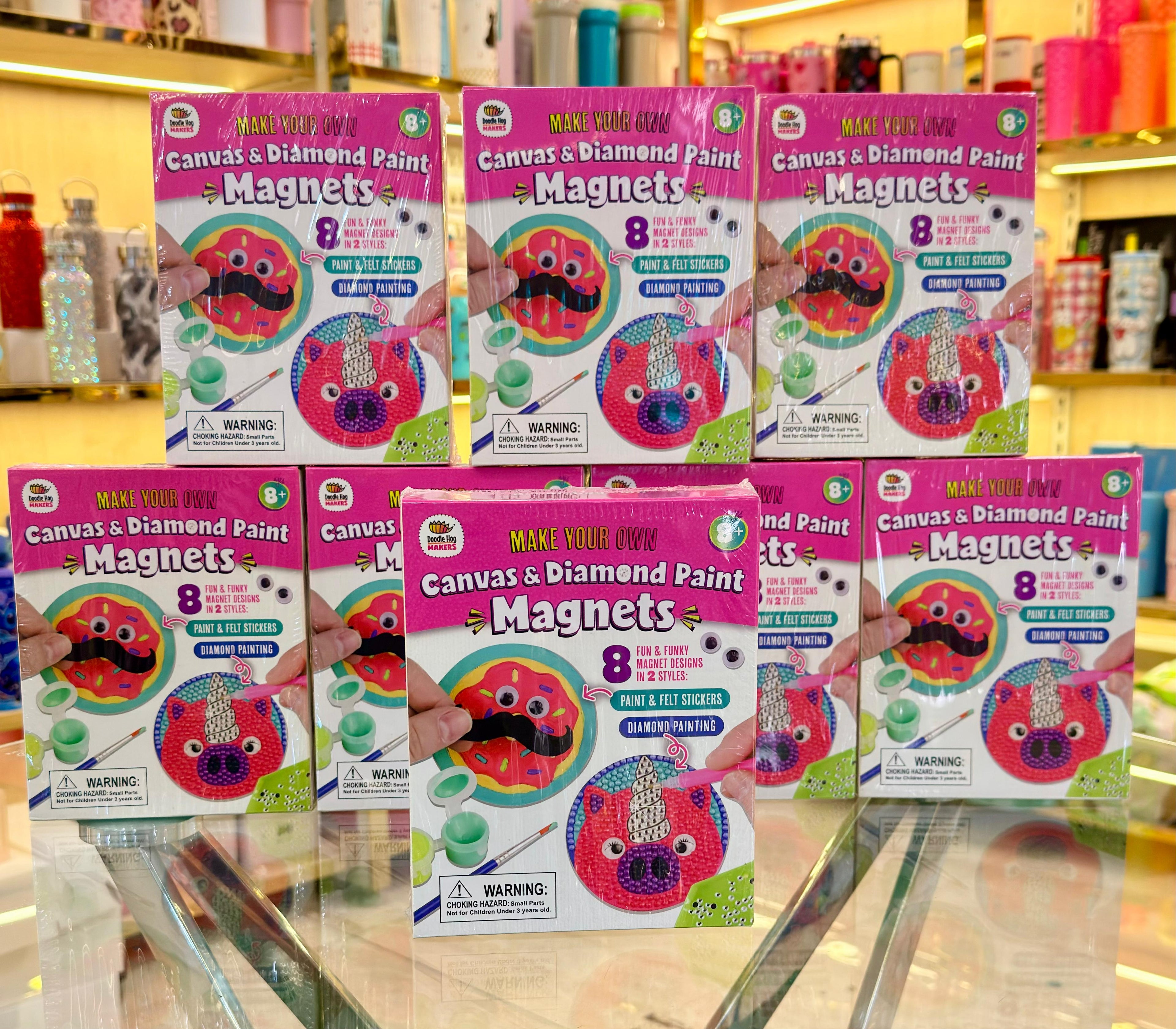 Canvas & Diamond Paint Magnets craft kit.