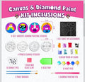 Canvas & Diamond Paint Magnets craft kit.