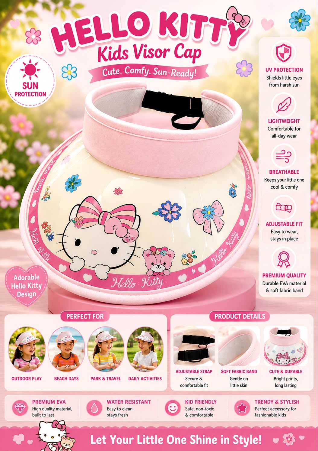 Sanrio Visor Caps