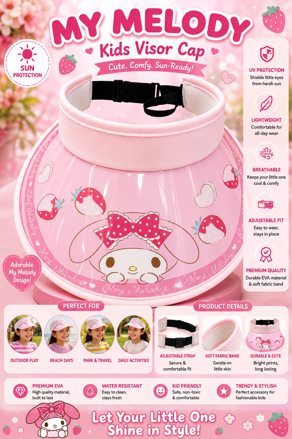Sanrio Visor Caps