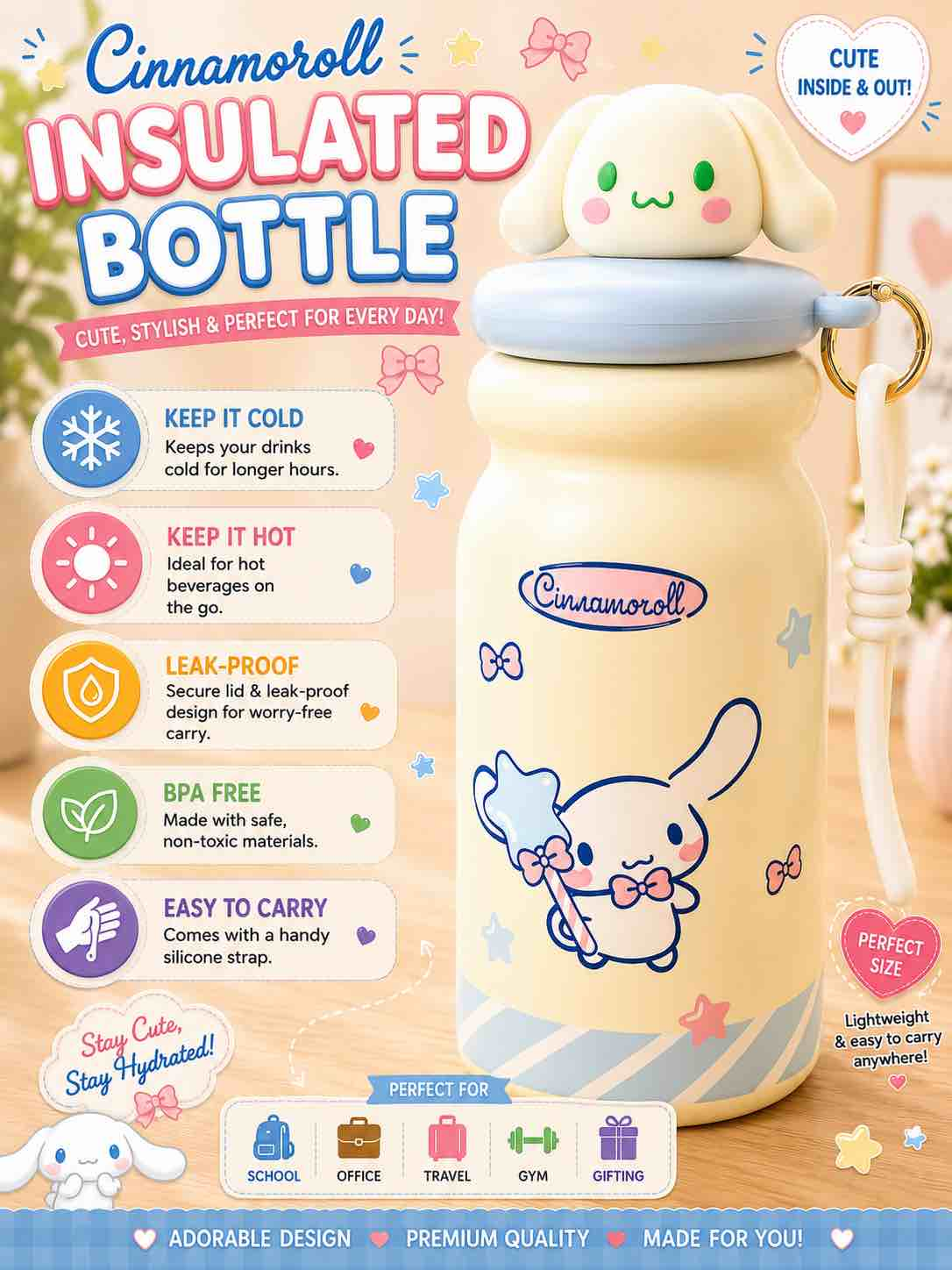 Sanrio Toy Bottles