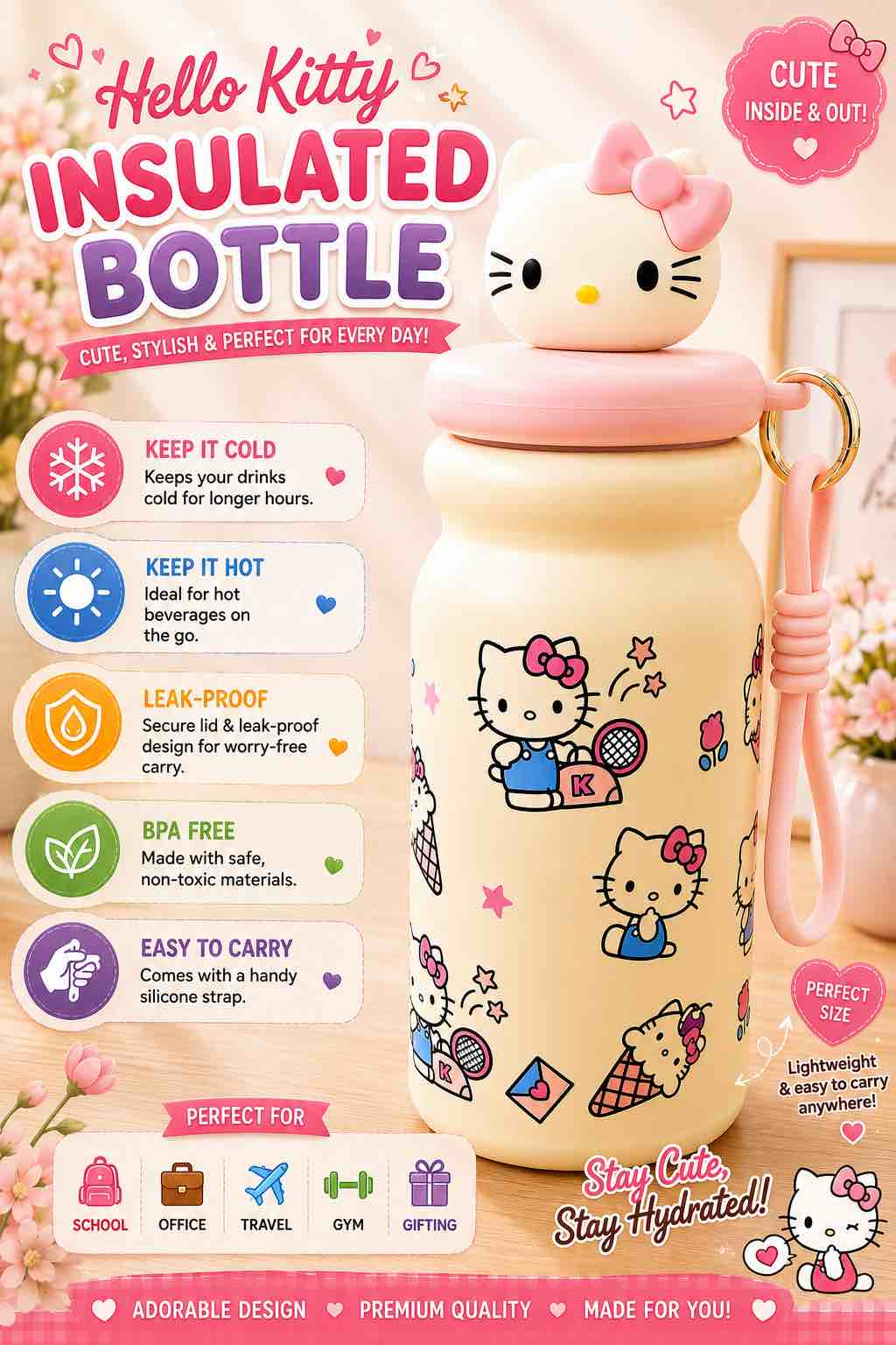 Sanrio Toy Bottles