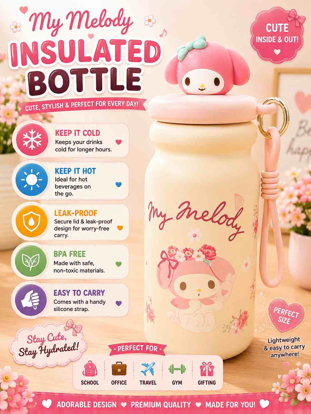 Sanrio Toy Bottles
